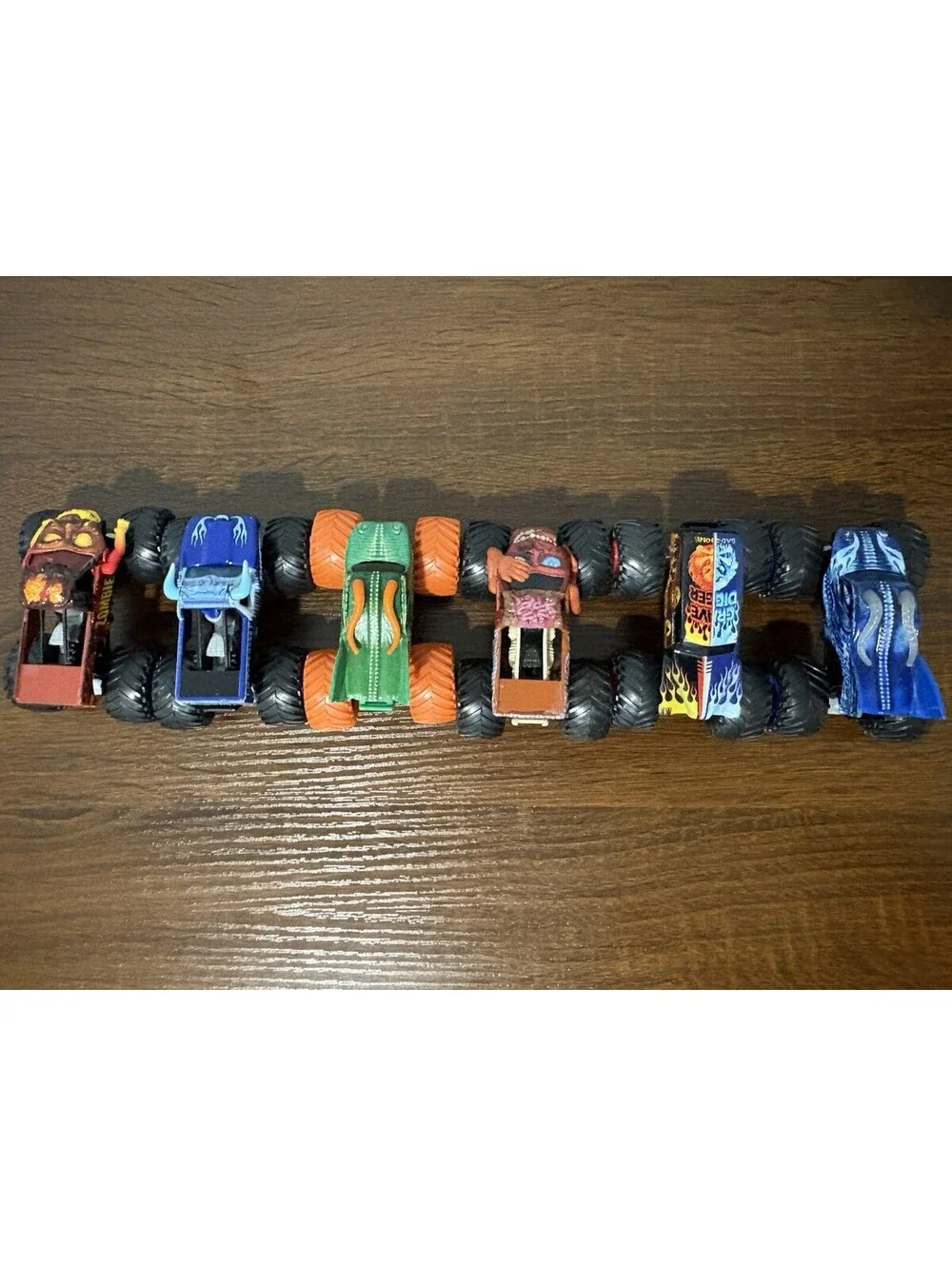 Hot Wheels Die Cast Monster Trucks 1:64 Lot Of 6